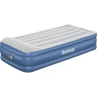 Bestway Tritech Twin Reinforced Yksittäinen Ilmapatja Sisäänrakennetulla Pumpulla
