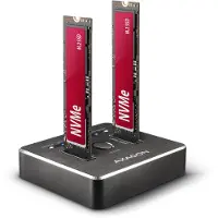 Axagon Dock Station - - ADSA-M2C - Kopio - Kaksois-SSD - USB 3.1 Gen 2