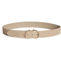 Pieces Pcginiesta Suede Jeans Belt - Gold - 85