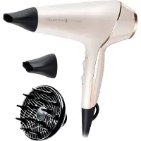 Remington PROluxe AC9140, 2400 W -hiustenkuivaaja, beige mustilla yksityiskohdilla