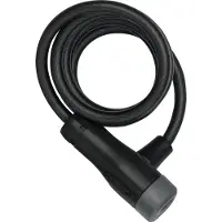 ABUS Star 4508K/150 1.5 m Spiral Cable Lock with Key Black