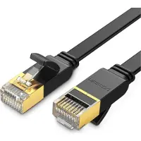 UGREEN Litteä LAN-kaapeli STP RJ45 Cat 7 10Gbps 3m, musta