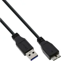 Iomega USB 3.2 Gen 1 USB-A – Micro USB B -kaapeli, 5 m, musta