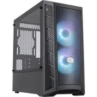 Cooler Master MasterBox MB311L ARGB, Mini Tower, PC, Musta, mikro ATX, Mini-ITX, Verkko, Muovi, Karkaistu lasi, 16,6 cm (MCB-B311L-KGNN-S02)
