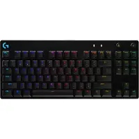 Logitech Pro - näppäimistö - bagbelyst - USB - QWERTY - UK - tastkontakt: GX Blue Clicky - lajittelu