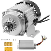 Vevor 500W sähköinen harjaton tasavirtamoottorisarja - 48V 2700rpm moottori päivitetyllä nopeudensäätimellä karting-autoihin, sähköpyöriin, moottoripyöriin ja skoottereihin
