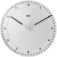 Braun - Seinäkello Ø 30 cm Valkoinen