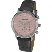 Jacques Lemans Kronografikello - Jacques Lemans - Nostalgie - Vedenpitävä 50 m - Nahka - Analoginen
