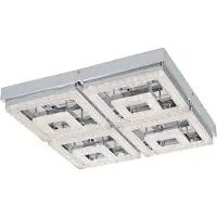 Eglo LED-Kattovalaisin Eglo Fradelo 520x520mm kromi kristalli 95661