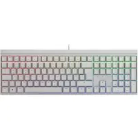 Cherry MX 3.0S Wireless RGB, Langaton, RF Wireless + Bluetooth, Mekaaninen, QWERTZ, RGB LED, Valkoinen (G80-3872LYADE-0)