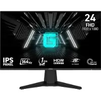 MSI G242L E14, 60,5 cm (23.8"), 1920 x 1080 pikseliä, Full HD, LCD, 1 ms, Musta (9S6-3BC61T-011)