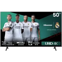 Hisense 50E6NT, 127 cm (50"), 3840 x 2160 pikseliä, DLED, Älytelevisio, Wi-Fi, Musta