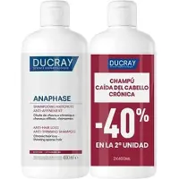 Ducray Anaphase Anti-thinning 400ml Hiustenlähtöä Estävä Shampoo 2 Yksiköt
