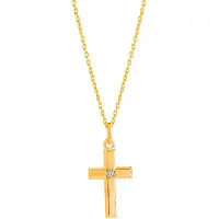 Top Gold hopeinen risti timantilla 52 5672 1540