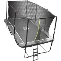ISPORT Air Black Performance 5,2 x 3 m 120 jousinen trampoliini turvaverkolla
