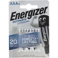 Energizer ENLITHIUMAAAP4, Kertakäyttöinen akku, AAA, Litium, 1,5 V, 4 kpl, 1250 mAh (E301535706)