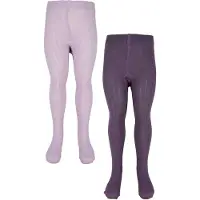 Minymo Sukkahousut - 2 kpl - Joustinneule - Erittäin Grape - - 92/98 - Sukkahousut