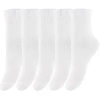 Minymo Ankle Sock -Solid (5-Pack) - White - 23-26