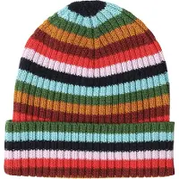 FUB Rib Beanie - Multi/patterned - 90/100