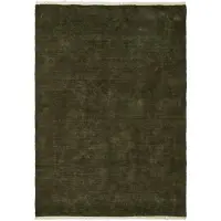 Ferm Living Firth juuttimatto Dark olive, 170x240 cm