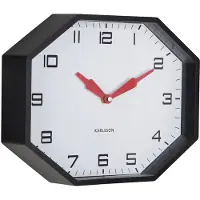 Karlsson seinäkello Modern Factory Octagon black KA6067BK