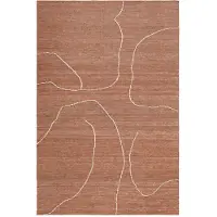 Ferm Living , Käsinkudottu Matto Juutti Gesso Terracotta 170x240 cm