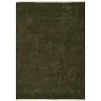 Ferm Living Firth juuttimatto Dark olive, 200x300 cm