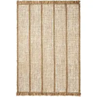 Ferm Living Athens Käsin kudottu juuttimatto 140x200 cm – luonnonväri/luonnonvalkoinen
