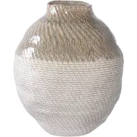Ebuy24 Lagos vaasi valkoinen, vihreä.