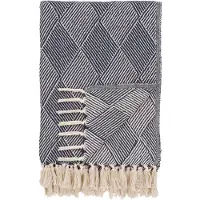 House Nordic Yva - Plaid, Blue, 130X180 Cm - Blue - 130X180CM