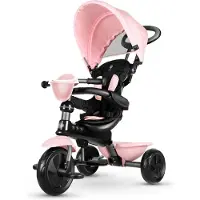 Q-Play Cosy 4-in-1 Kolmipyörä, Vaaleanpunainen