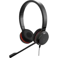 Jabra Evolve 20SE MS USB-A -stereokuulokemikrofoni + USB-A/C-sovittimet, musta