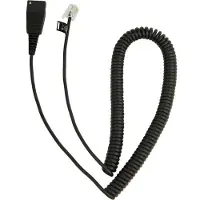 Jabra QD CORD TO RJ10, COILED, 0,5 - 2 METERS, FOR LUCENT CALLMASTER V, VI, CISCO 79XX AND PLX A22 (8800-01-37)