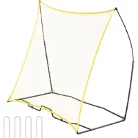 Vevor -jalkapallon rebounder, kannettava jalkapallovalmentaja, 7x7FT rauta- ja polyesterijalkapalloharjoitteluvälineet, urheilujalkapallon rebounder-seinä kannettavalla laukulla, täydellinen joukkueen