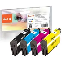 Peach PI200-841, Musta, Syaani, Magenta, Keltainen, 11 ml, 8 ml, 4 kpl, 720 sivua, Monipakkaus
