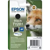 Epson T1281 -mustekasetti, 5.9 ml, musta