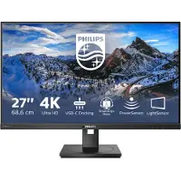 Philips P-line 279P1 - LED-näyttö - 27" - 3840 x 2160 4K @ 60 Hz - IPS - 350 cd/m² - 1000:1 - 4 ms - 2xHDMI, DisplayPort, USB-C - kaiuttimet - must...