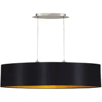 Eglo Riippuvalaisin LECIO, himmennettävä, Musta, Olohuone/ruokailutila, Tekstiili/kangas/silkki, Moderni