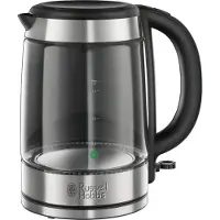 Russell Hobbs 21600-57 -vedenkeitin, 1,7 l, 2200 W, lasi/ruostumaton teräs