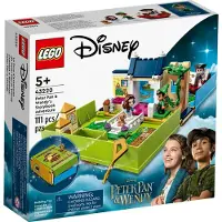 LEGO Disney Peter Panin ja Wendyn satukirjaseikkailu 43220 Kannettava leikkisetti mikro-nukeilla ja merirosvolaivalla 5-vuotiaille ja sit vanhem