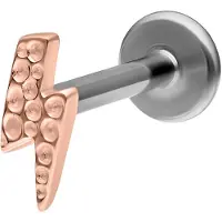 Wildcat Flash Hammered Labret<!--63d605393c7bc--> - Ruusukultainen metalli