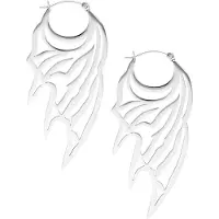 Wildcat Devil Wing Hoops<!--63da4cb700c77--> - Hopeinen metalli