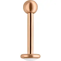 Wildcat Titan Rosegoldline Fine Medilab - labret-lävistyskoru - 7,0 mm