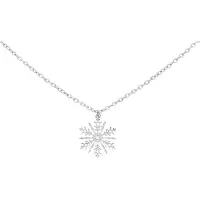 Wildcat Snowflake Necklace - kaulakoru - Hopeinen metalli