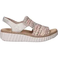 Rieker Ladies' Sandals 69276-60 Beige - Multi/patterned - 38