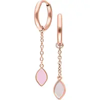 Wildcat Mini Synthetic Opal Hoops - Korvakorut (pari) - Ruusukultainen metalli