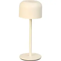 FISCHER&HONSEL GMBH LED-akkupöytälamppu Finley hiekanbeige Korkeus 22 cm Metalli, IP54 Finley, himmennettävä, Kerma/meripihka, Metalli, Moderni