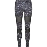Urban Classics Leggingsit musta / valkoinen