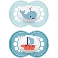 Mam Original Whale & Sailboat Design 18–36 kk+ Tutti – 2 kpl