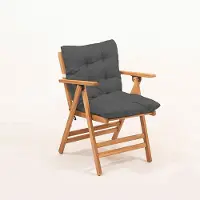 Skye Decor Ulkotuoli Myl04 antrasiitti, klassinen ruskea puu, Tool, MYL04 - Antratsiit, 45x89x43 cm, Must
